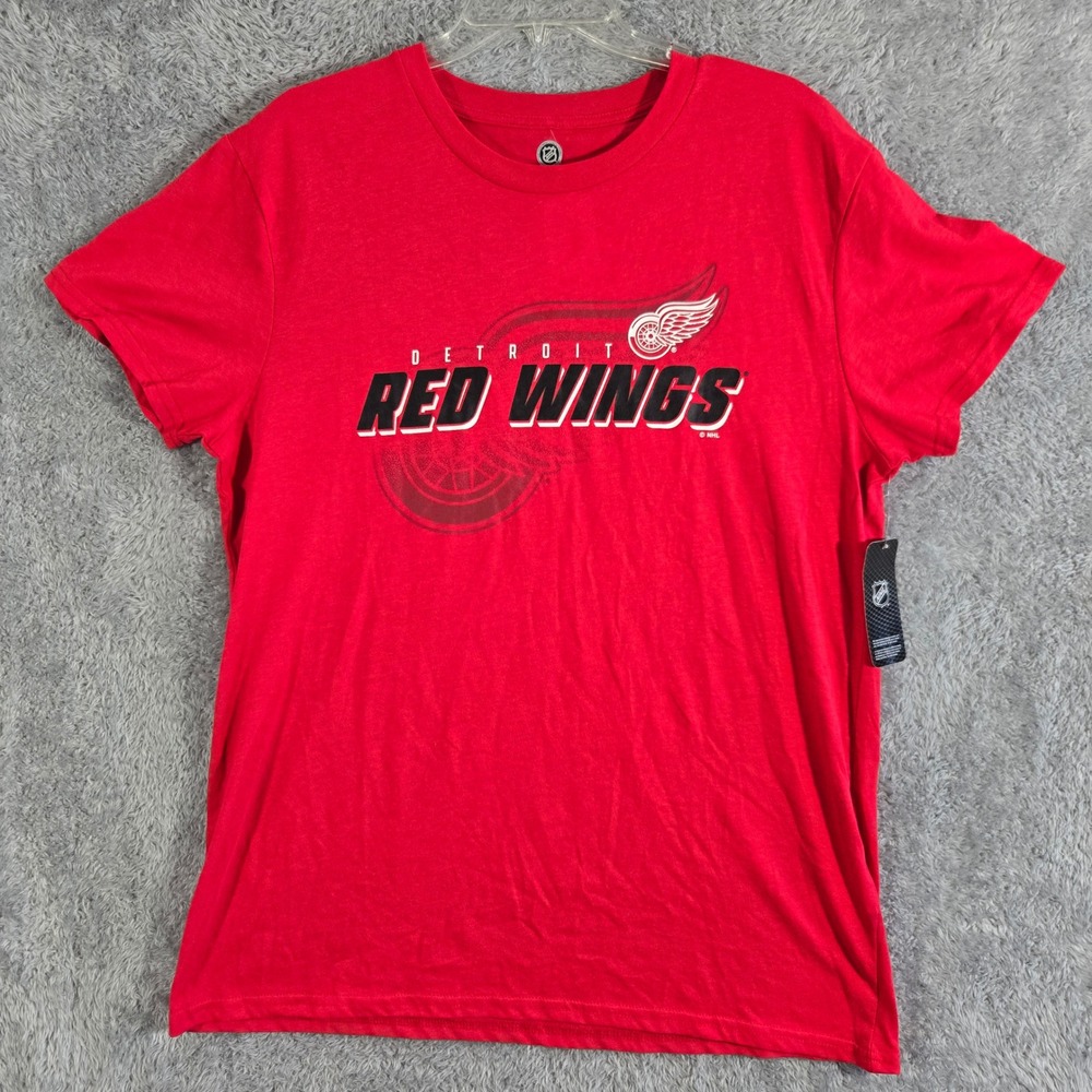 NHL Detroit Red Wings Mens Red Graphic T-Shirt L H0MCJ10TAR New